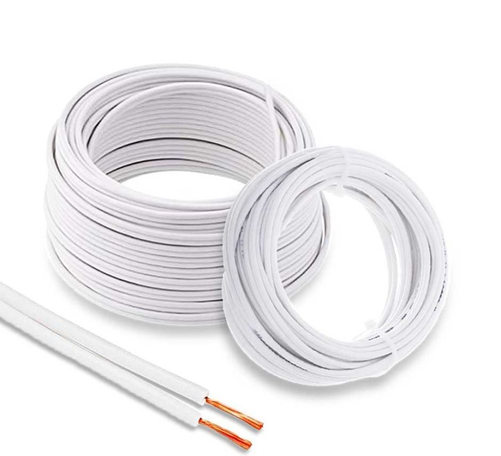 سیم نایلون برق تمام مس ۲ در ۲.۵ حلقه ۱۰۰ متری مناسب سیمکشی ساختمان